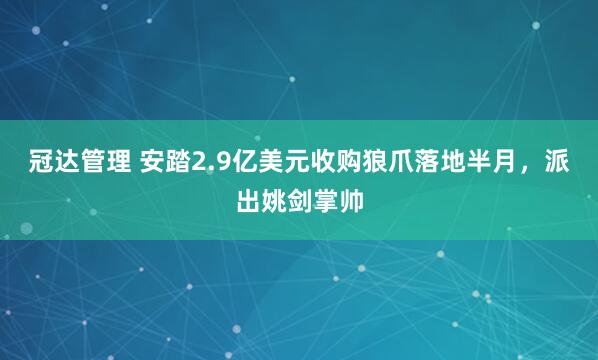 冠达管理 安踏2.9亿美元收购狼爪落地半月，派出姚剑掌帅