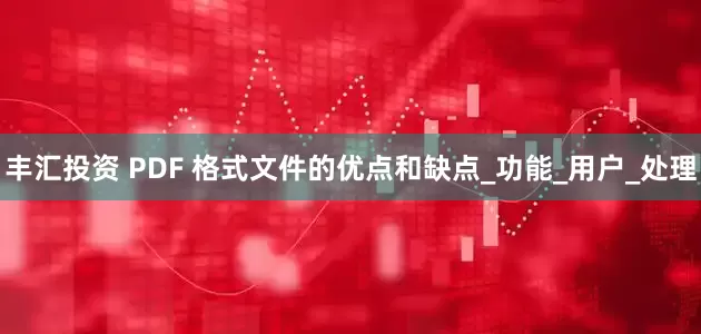 丰汇投资 PDF 格式文件的优点和缺点_功能_用户_处理